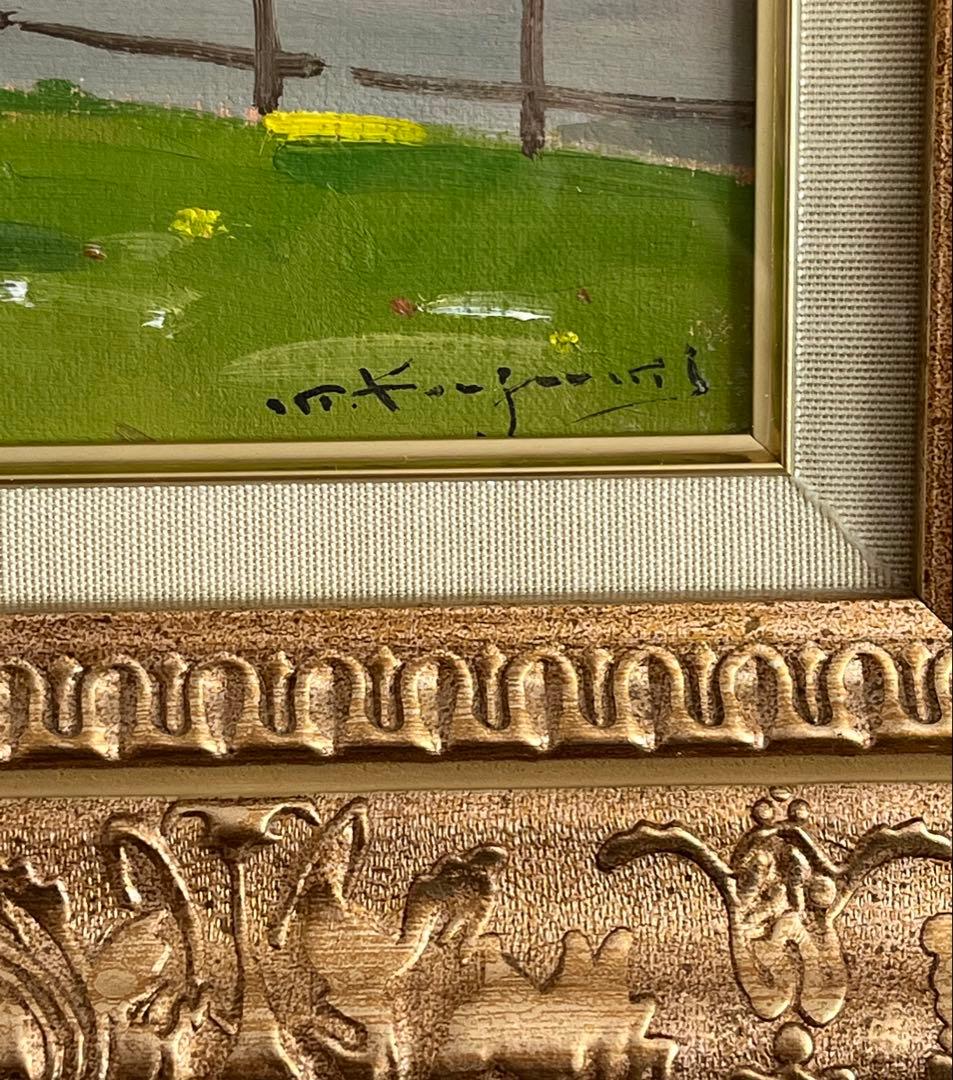 小泉元生　「犬吠岬」　4号　油彩画