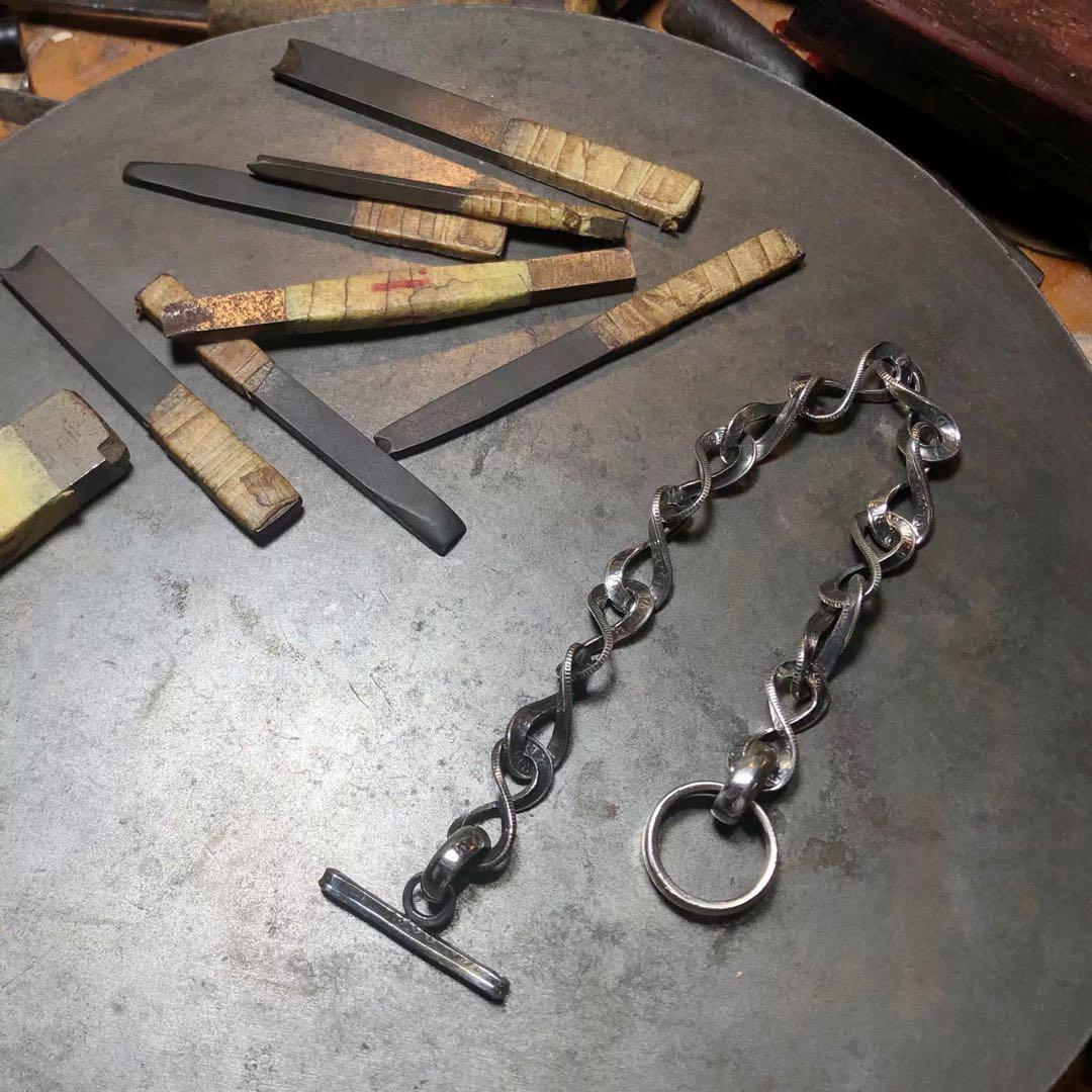 S925 ヴィンテージ モチーフ チェーンブレスレット