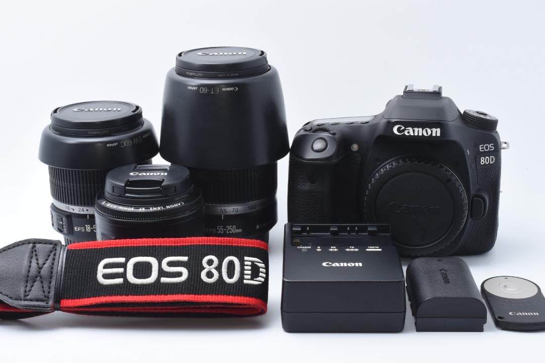 ★美品★ Canon EOS 80D トリプルレンズセット