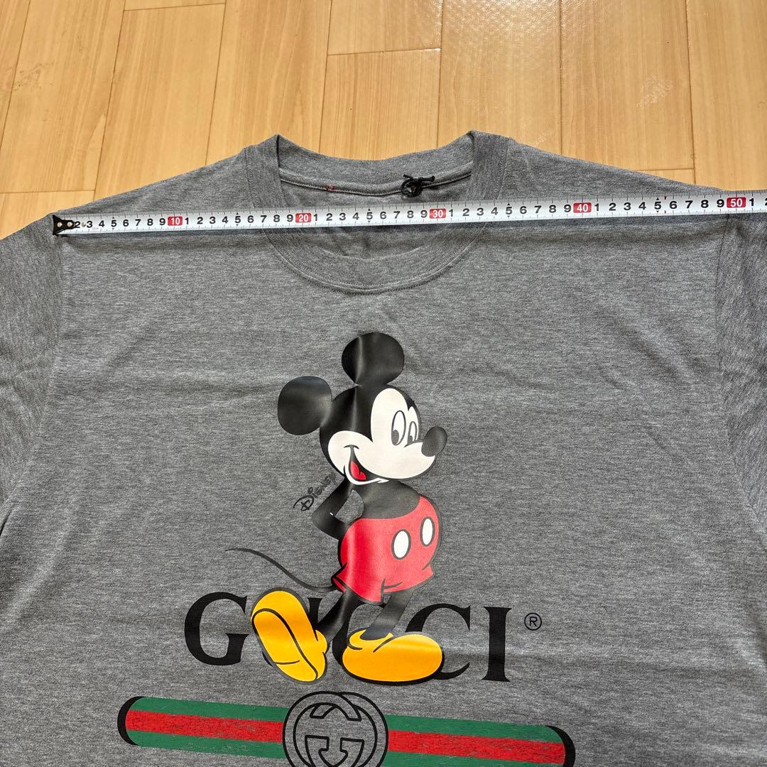 【*神様 GUCCI ミッキーマウス Tシャツ グレー