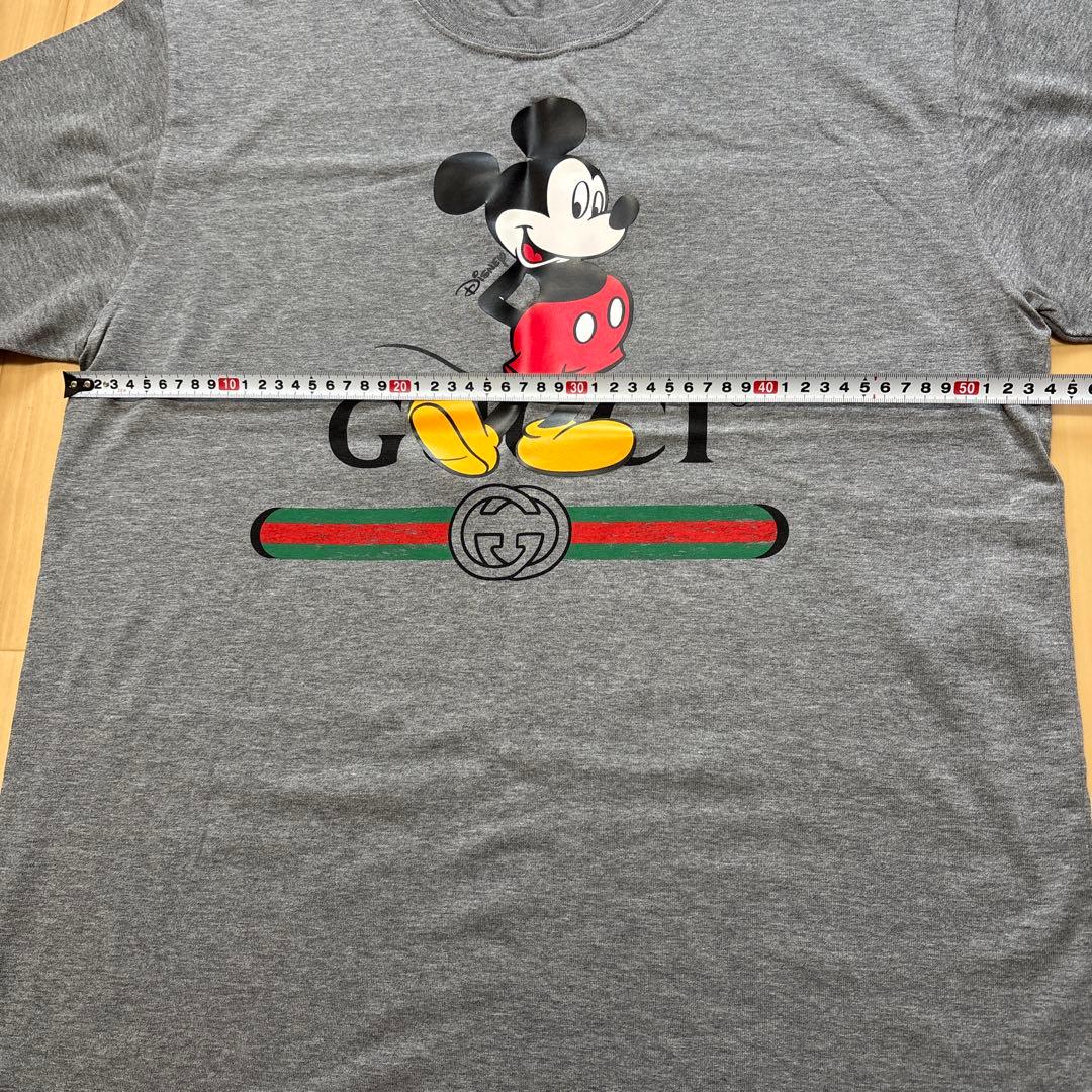 【*神様 GUCCI ミッキーマウス Tシャツ グレー