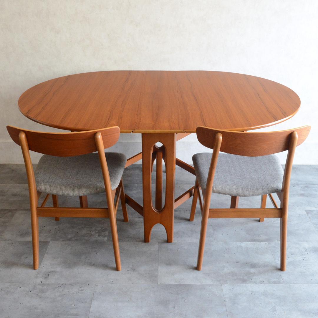 Jentique ヴィンテージ ゲートレッグ ダイニングテーブル オーバル