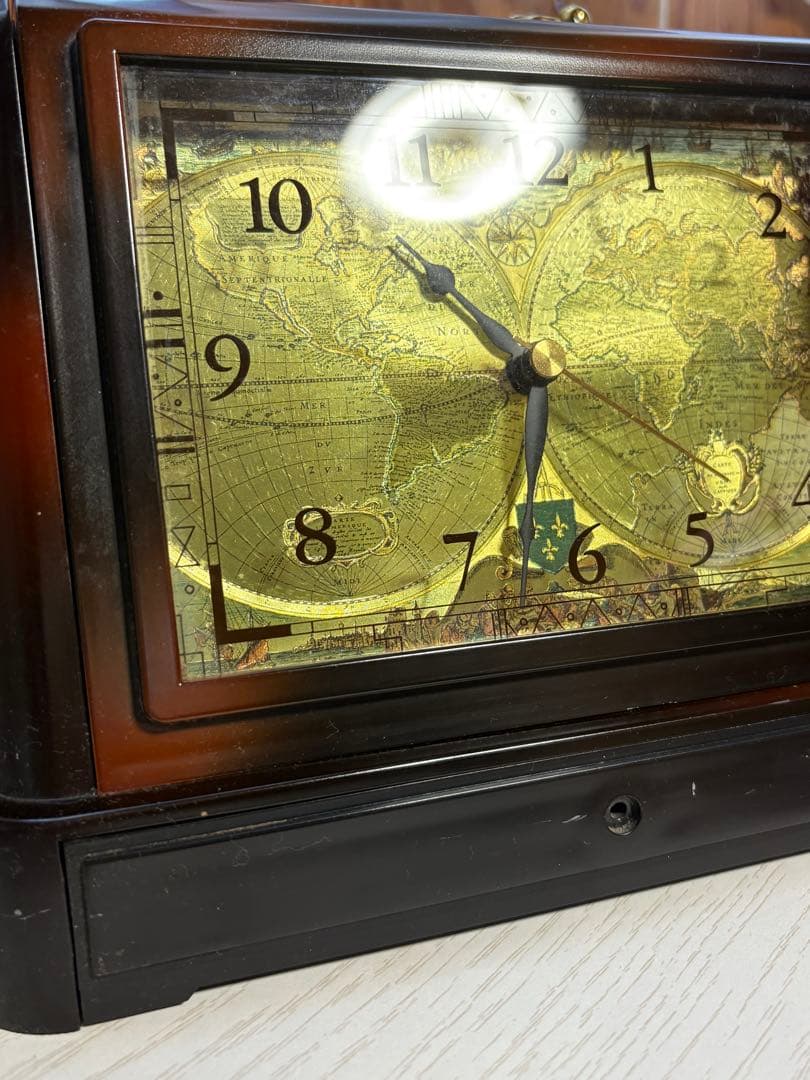 時計 アンティーク 置物 収納 ジュエリーボックス レトロ 昭和