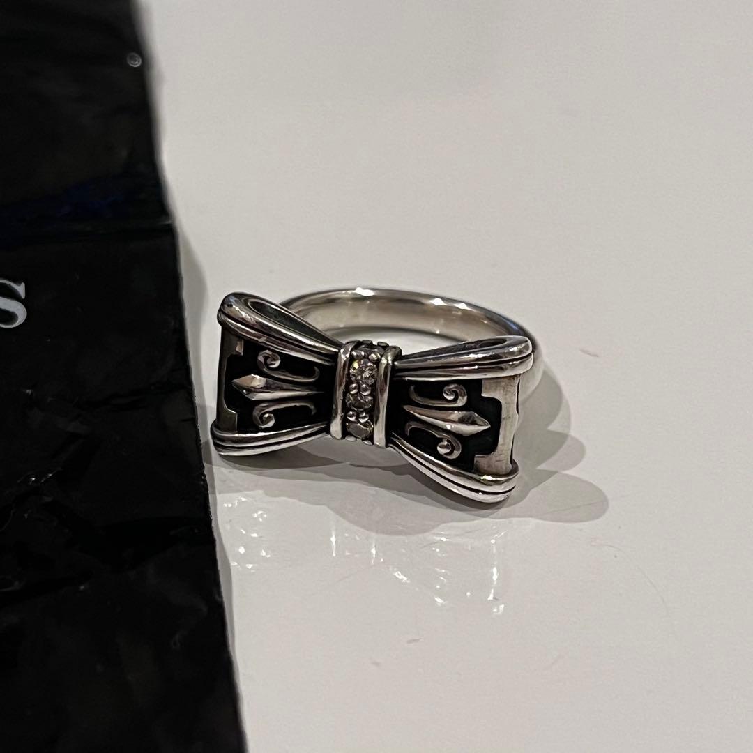 Justin Davis リボンリング指輪 クリア・12号 2