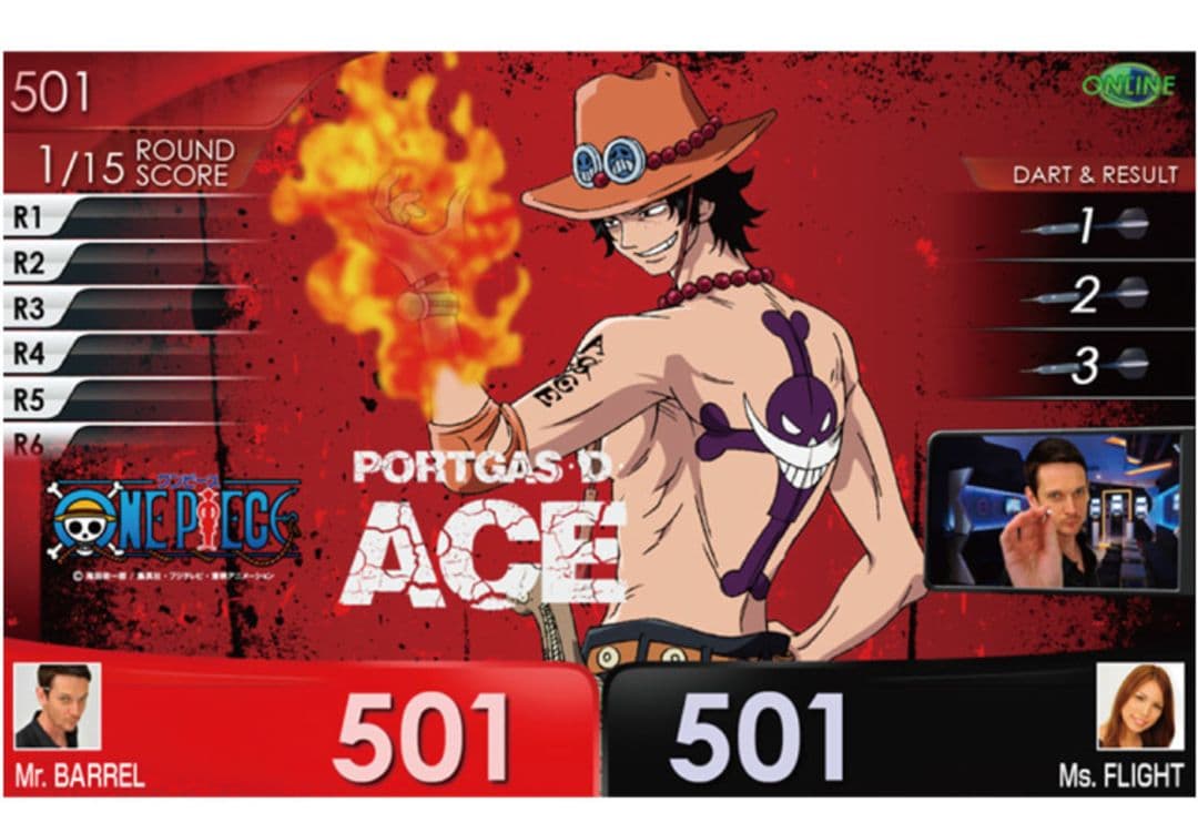 DARTSLIVEカード ONE PIECE エース 未開封未使用