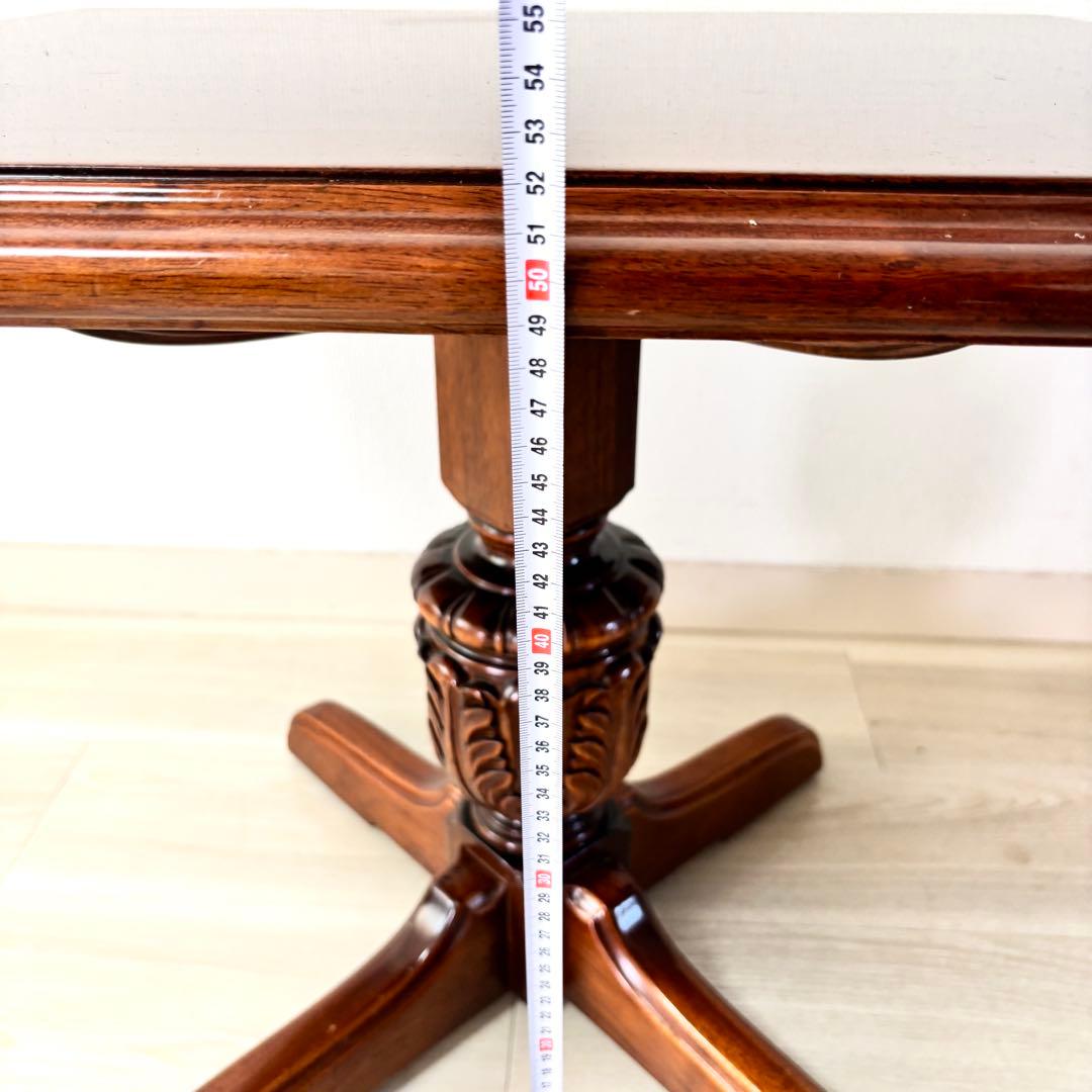 【メンテ済み】アンティーク調 木製サイドテーブル