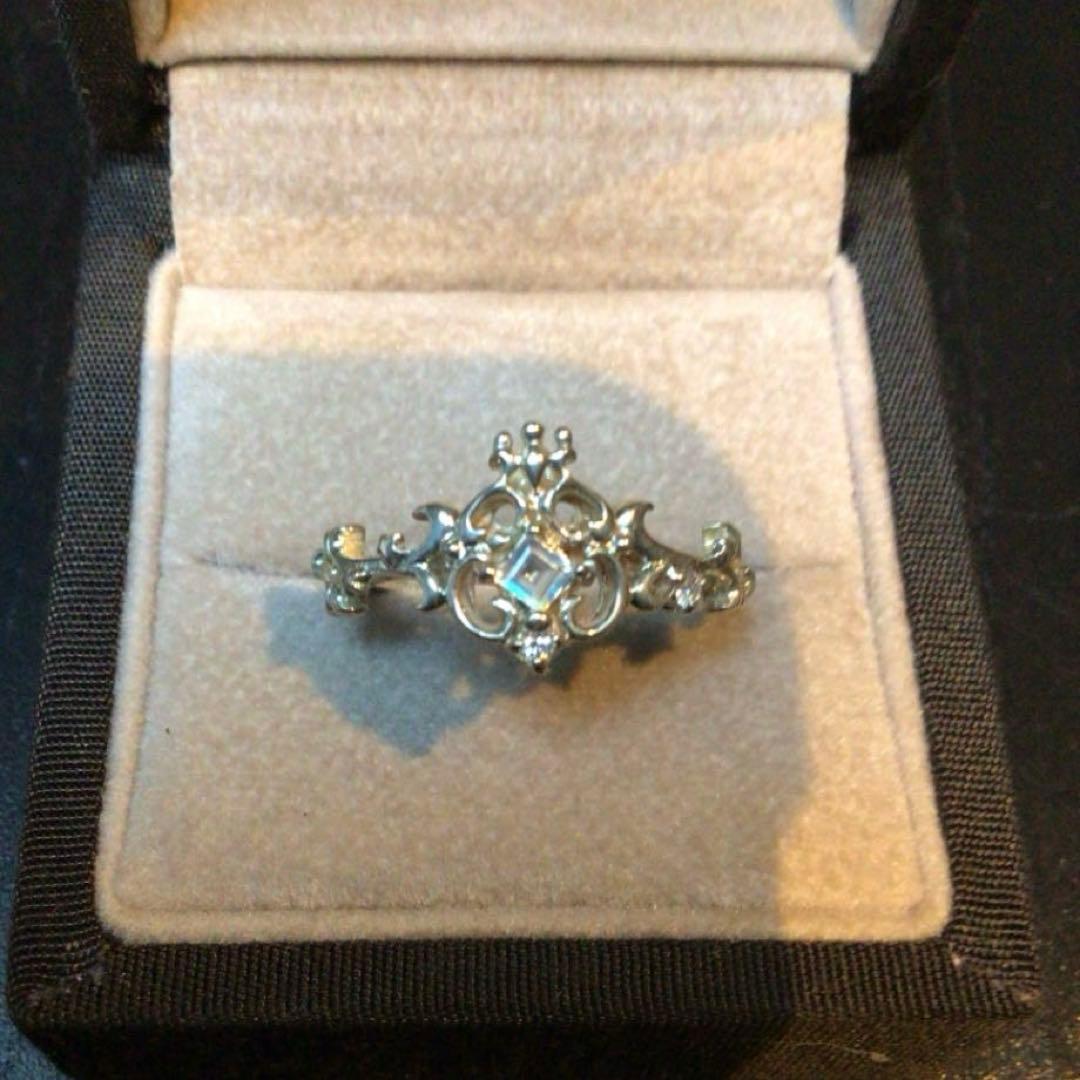 UZU　天然石リング　シルバー　#9 #11