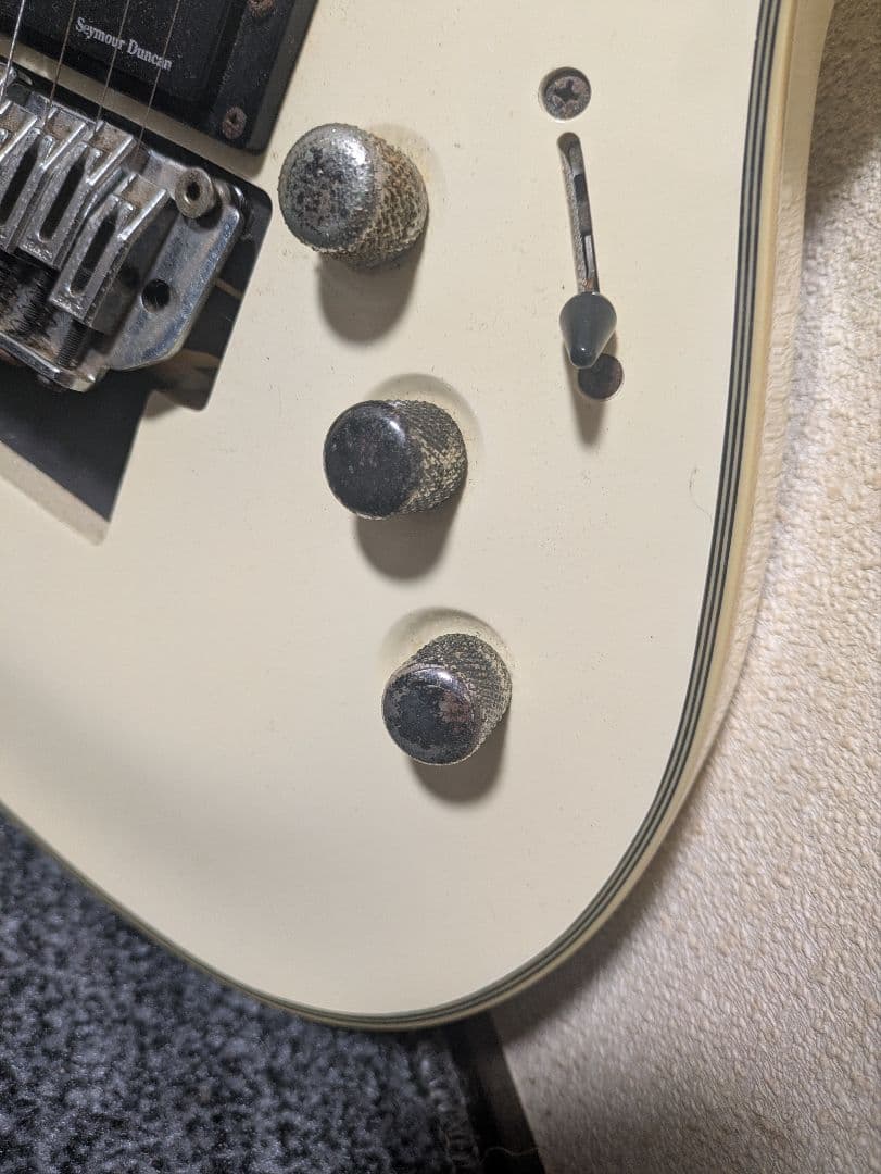 エレキギター アイボリー ハムバッカー Schecter blackJack