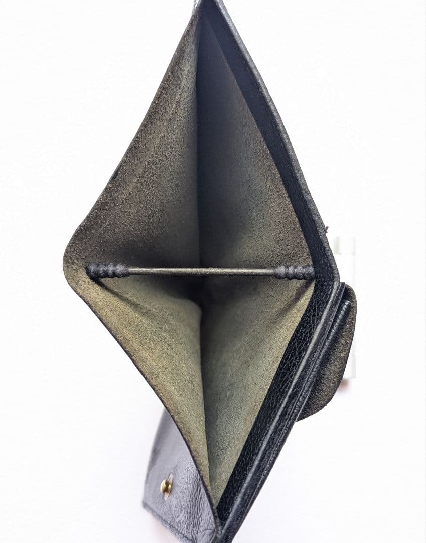 イルビゾンテ IL BISONTE 手帳型 2つ折り財布 ブラック 男女兼用