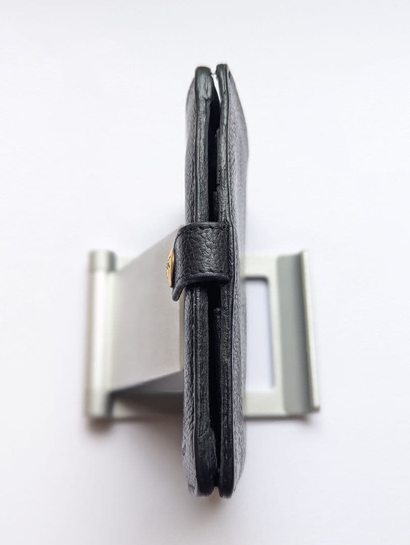 イルビゾンテ IL BISONTE 手帳型 2つ折り財布 ブラック 男女兼用