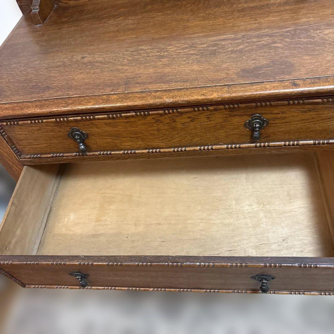 イギリス　ヴィンテージ　オーク材 3段チェスト