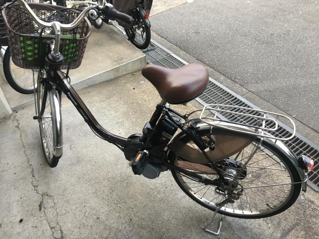 地域限定送料無料　ビビ　DX　13,2AH　24インチ　濃茶　神戸市　電動自転車