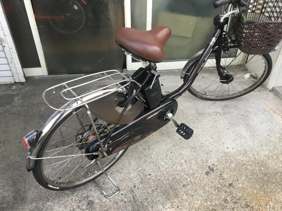 地域限定送料無料　ビビ　DX　13,2AH　24インチ　濃茶　神戸市　電動自転車