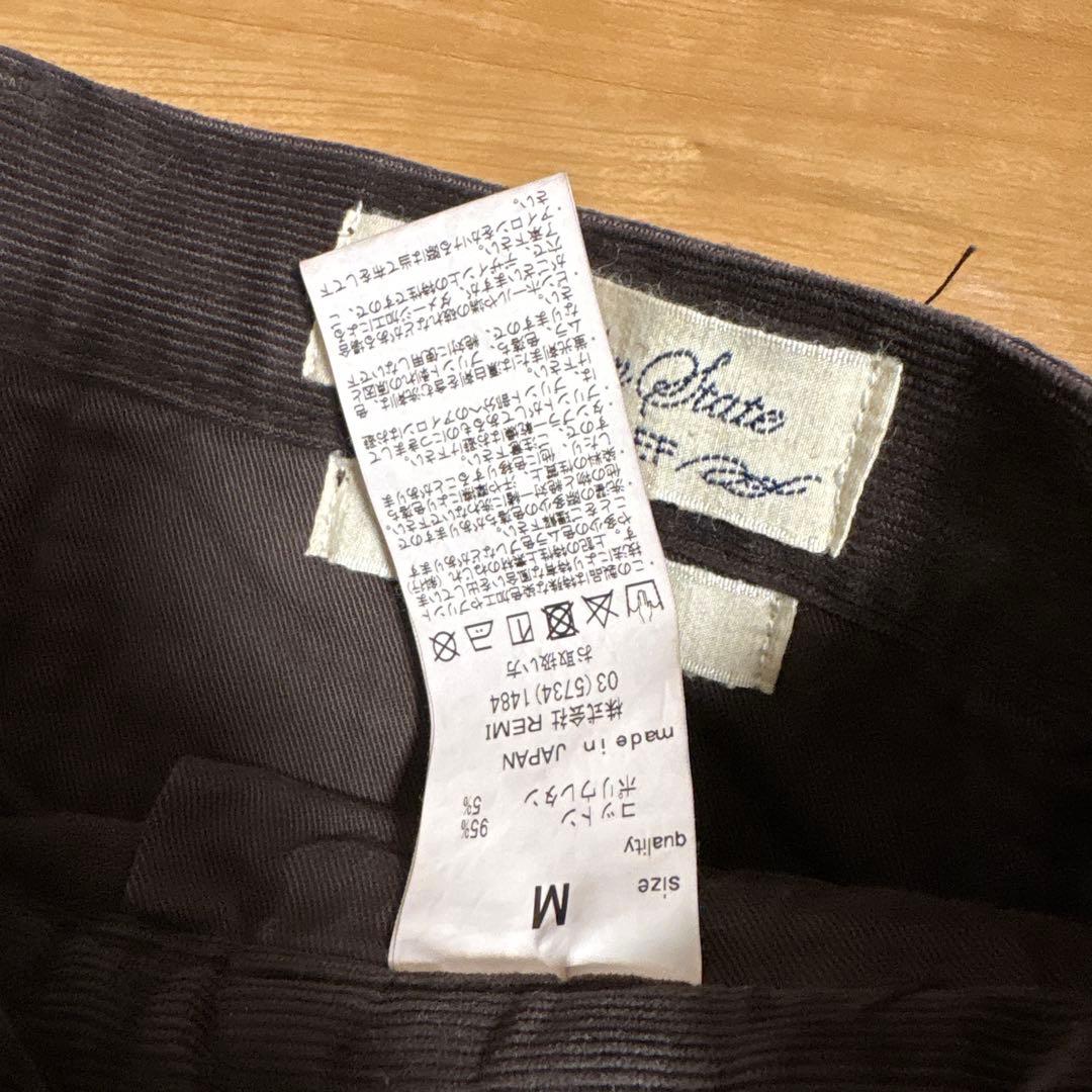 REMI RELIEF コーデュロイパンツ ダークブラウン