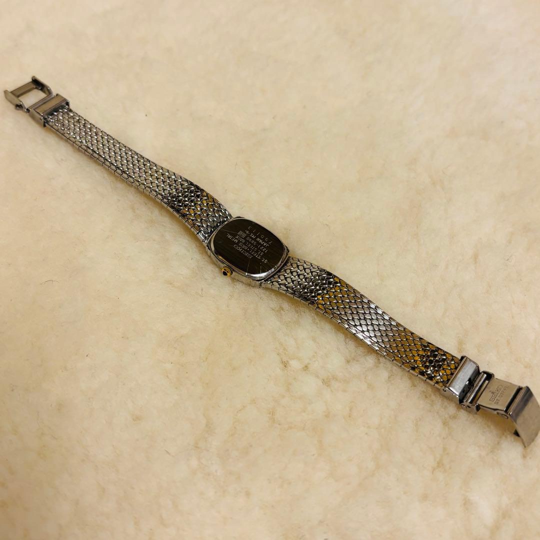 稼働品 SEIKO セイコー エクセリーヌ レディース腕時計 クォーツ シルバー