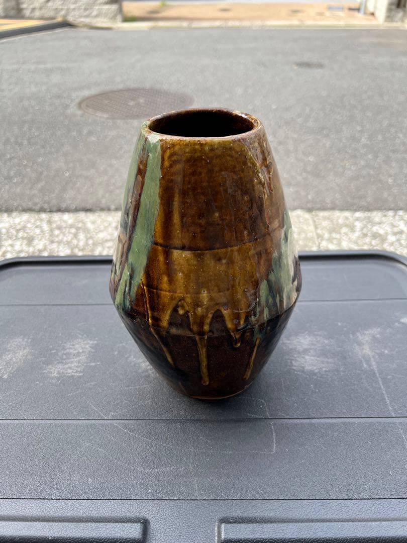 花器 花瓶 骨董品 益子焼 小鹿田焼 民藝 古美術 古道具 用の美 アンティーク