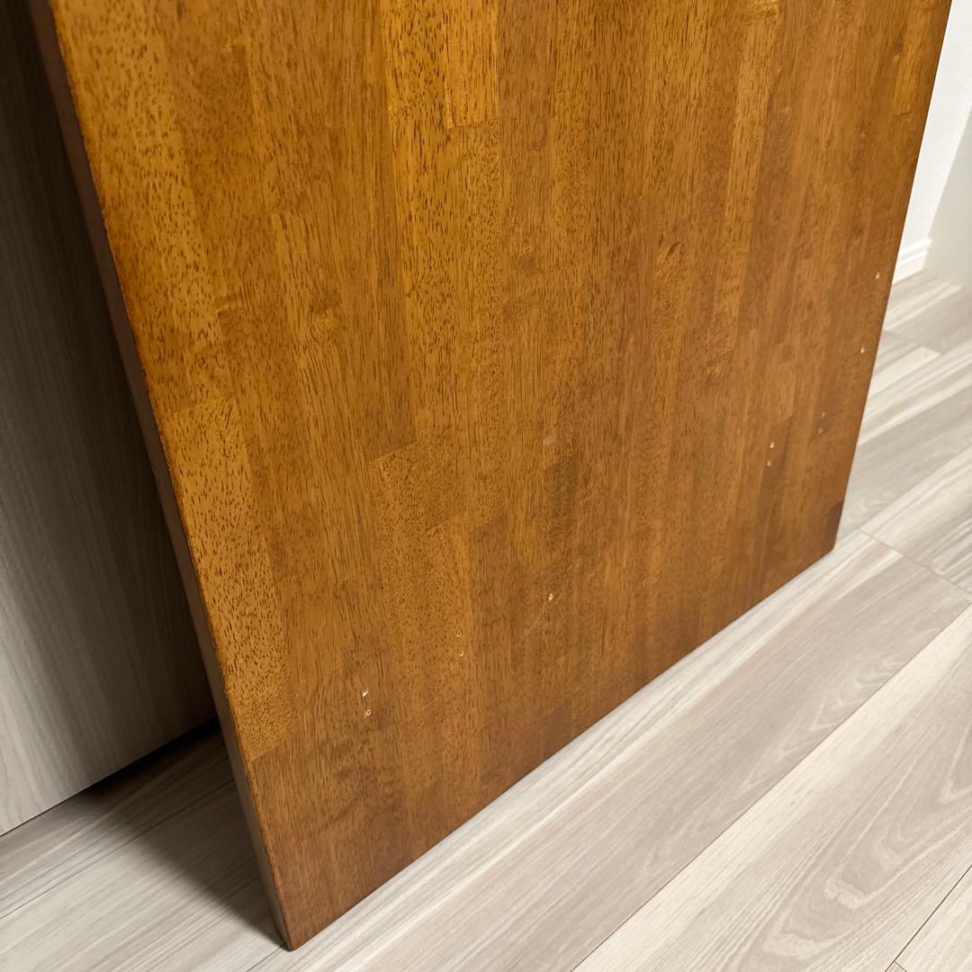 KANADEMONO ラバーウッドチークブラウン天板