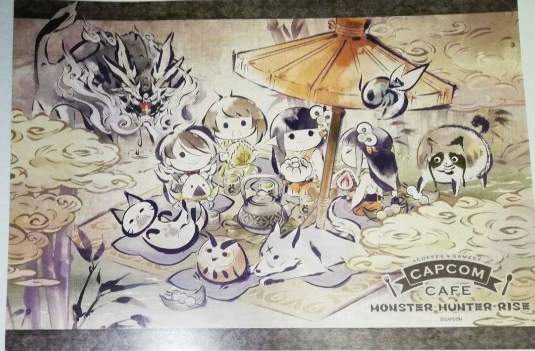 モンスターハンターライズ ランチョンマット 特典 カプコンカフェ