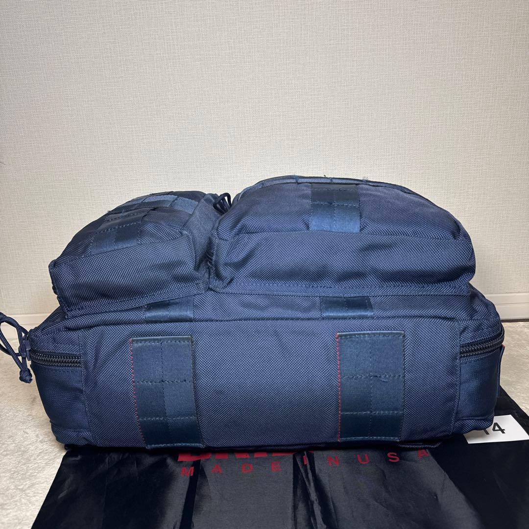 14 極美品　ブリーフィング　ビジネスバッグ　3way ブルー　ネイビー