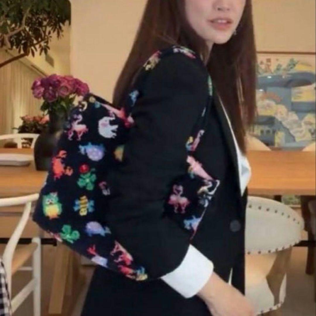 フェイラー 神崎恵 巾着バッグ ペールネイビー 新品