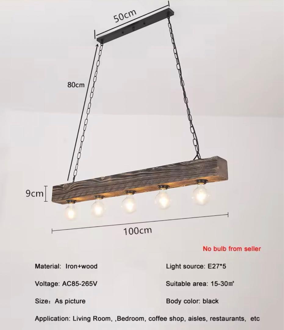 こゆきさん専用ヴィンテージ　ワイド　ウッド　ペンダントライト　インダストリアル