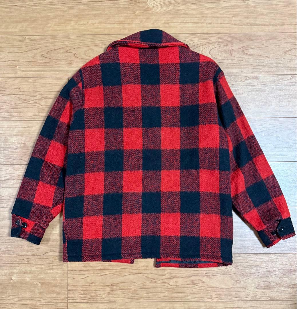 70's Melton バッファローチェック　ウールジャケット