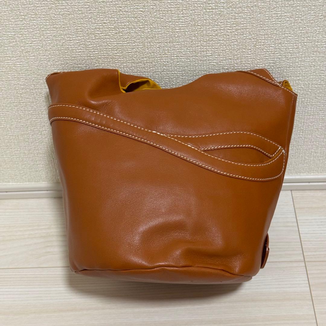 キタムラ 元町 セントバーナード ハンドバッグ レザー 本革 お散歩バッグ