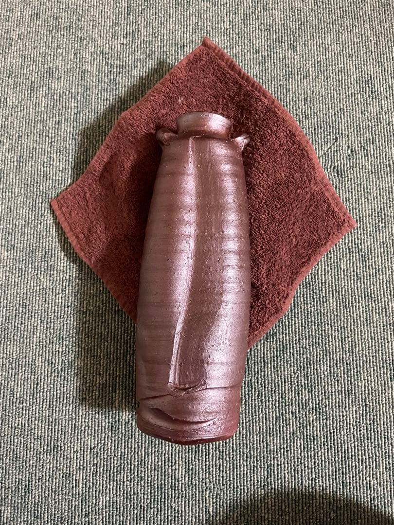 備前焼　耳付き花瓶(1)