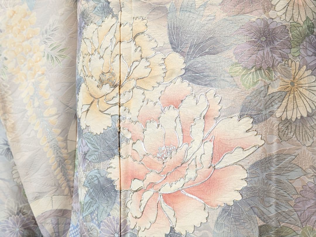 振袖フルセット 身丈162.5裄65 豪華振袖 薄紫 銀彩 正絹 逸品 成人式