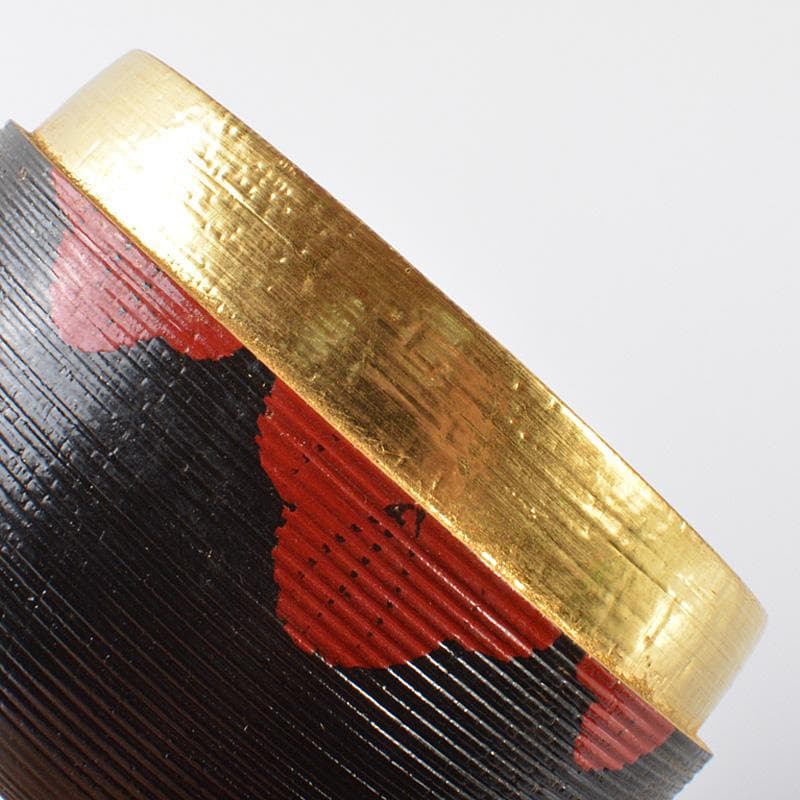 茶道具　越前塗　中林香雪　鵬雲斎好　寿輪　棗　共箱　C　R6130