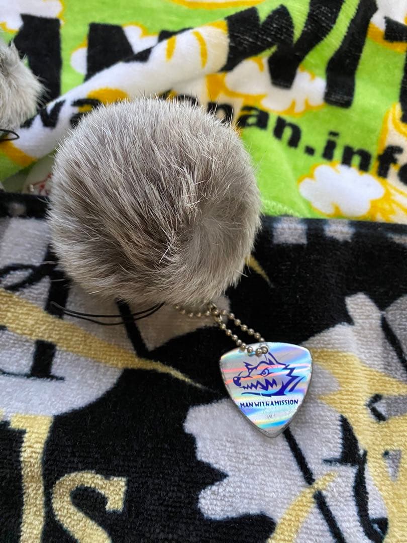 マンウィズ　毛玉キーホルダー