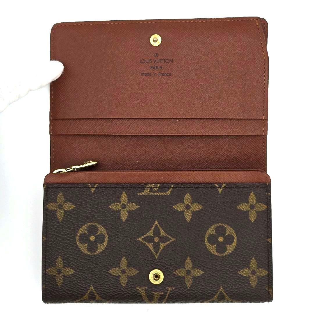 ルイヴィトン ポルトモネビエ トレゾール 二つ折り財布 モノグラム M61730
