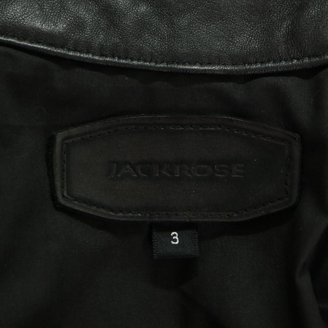 JACK ROSE/ジャックローズ ラムレザー シングルライダースジャケット