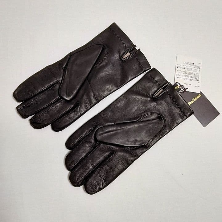 Paul Stuart(ポールスチュアート)　ラムレザー×カシミヤ　手袋　メンズ