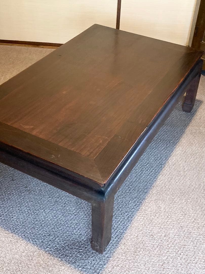 アンティーク家具・紫檀 唐木 ローテーブル
