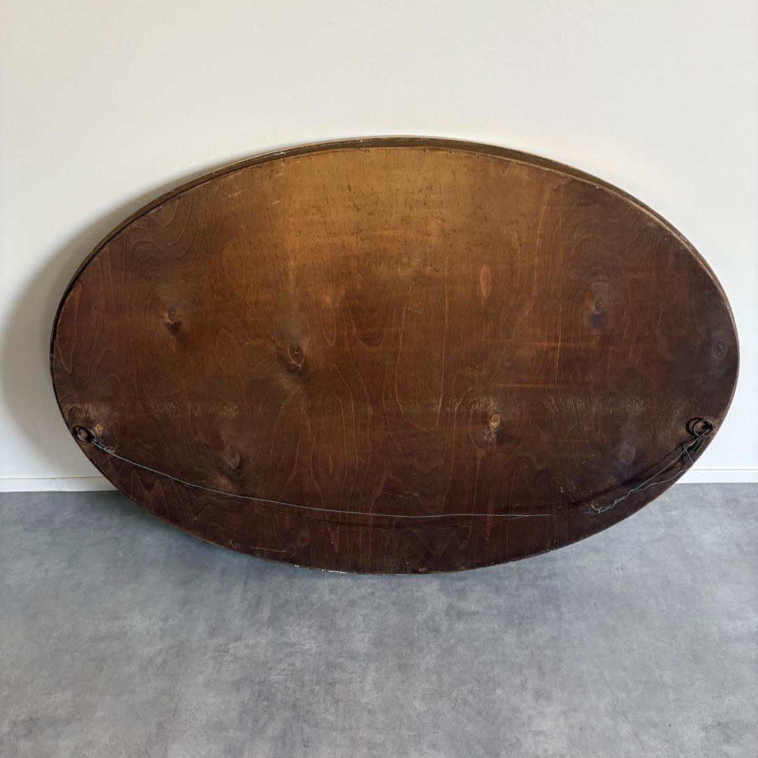 英国 　アンティーク 　ウォール 　ミラー 　楕円型