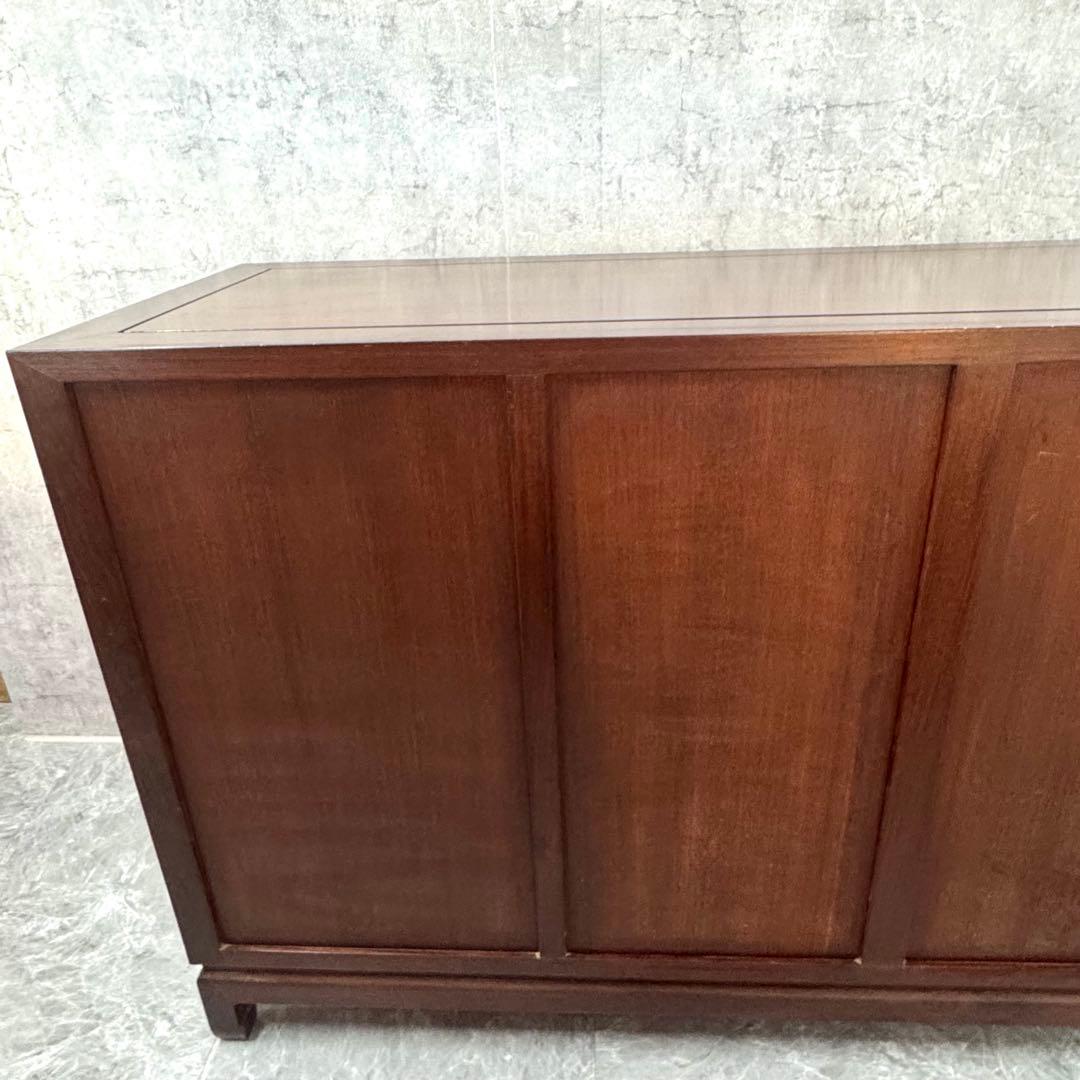 重厚な存在感　中国家具 花梨材 唐木 サイドテーブル 無垢 高級飾り家具