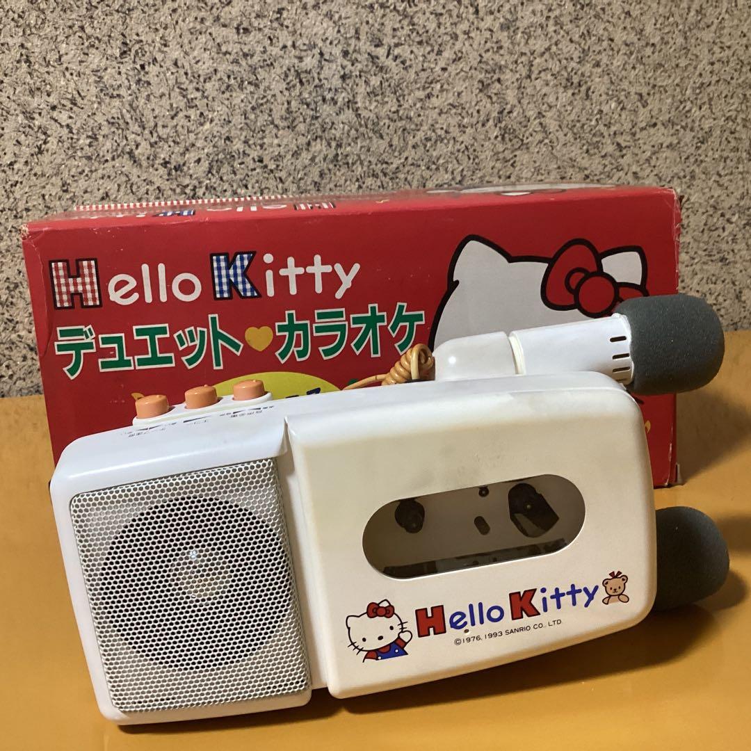 2215 ハローキティ　缶型スピーカー &ハンデデュエットカラオケ