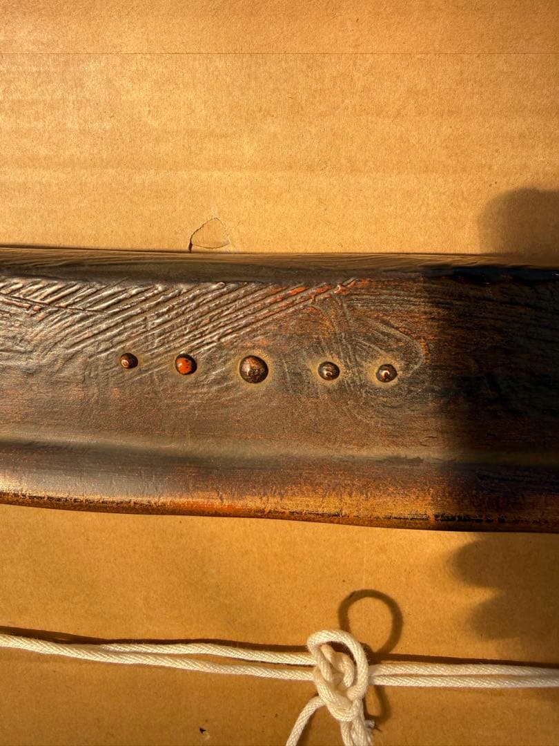 アンティーク調装飾的な木製額縁 ブラウン系　倉庫① 1/27 P6サイズ？