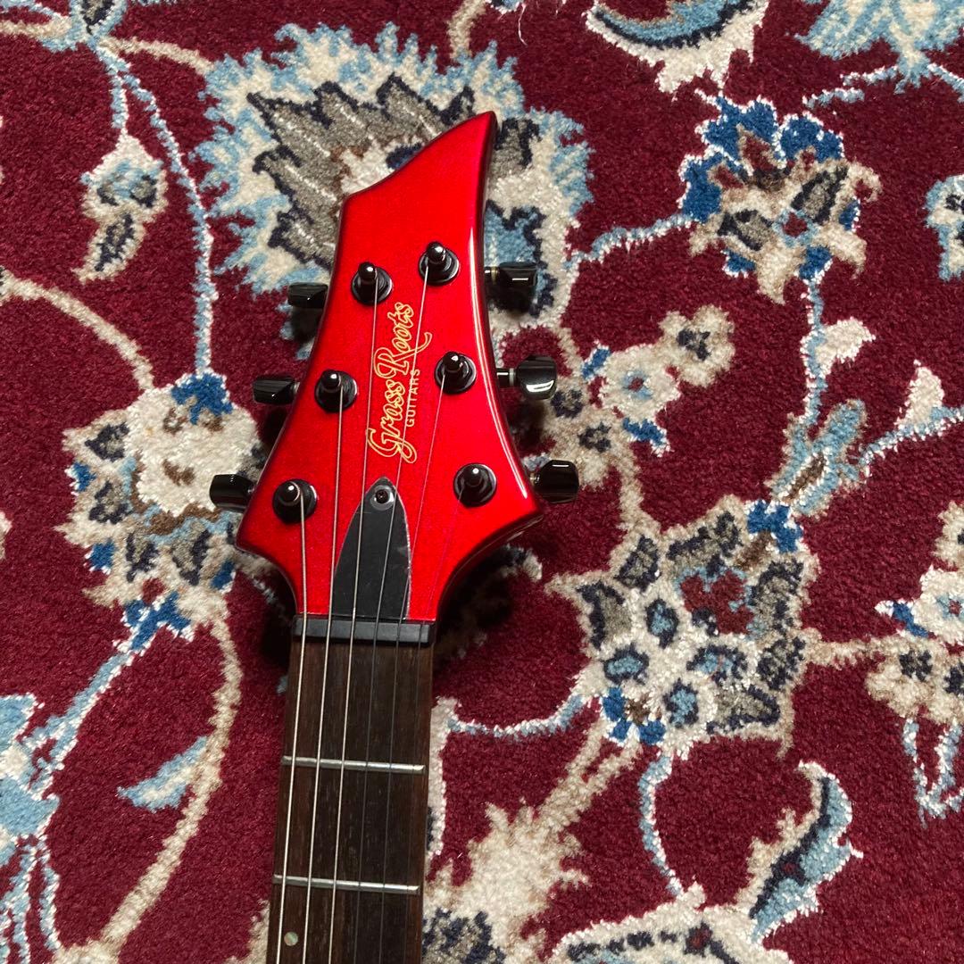 【レア美品】GrassRoots G-FR-56G レッド　セットネック