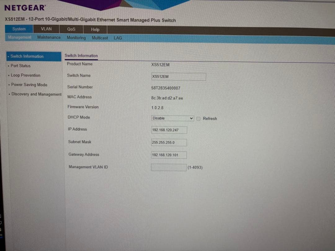 ルーター・ネットワーク機器 NETGEAR XS512EM