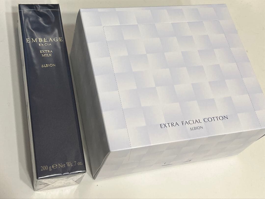 【新品未開封】アルビオン アンベアージュ エクストラミルク 200g コットン