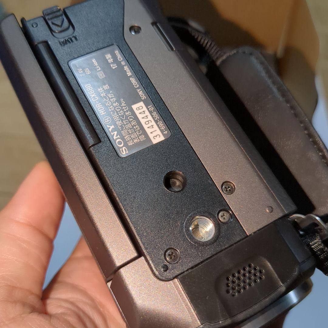 SONY HDR-CX680本体、別売りバッテリーパック、ビデオカメラケース