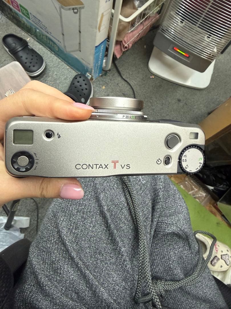 【ジャンク品】CONTAX コンパクトフィルムカメラ シルバー