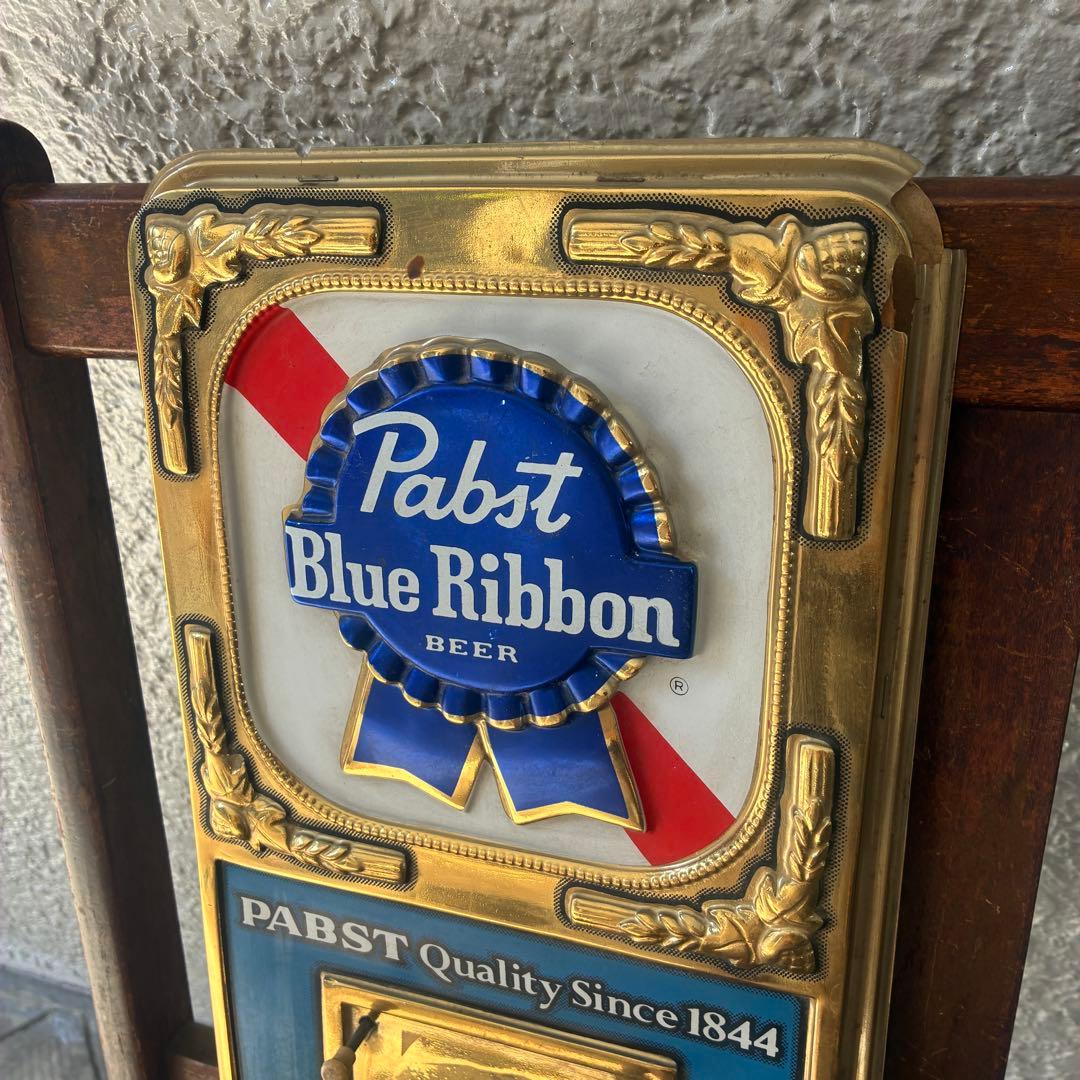 70s〜Pabst blue ribbonアメリカアンティークUSA看板Beer