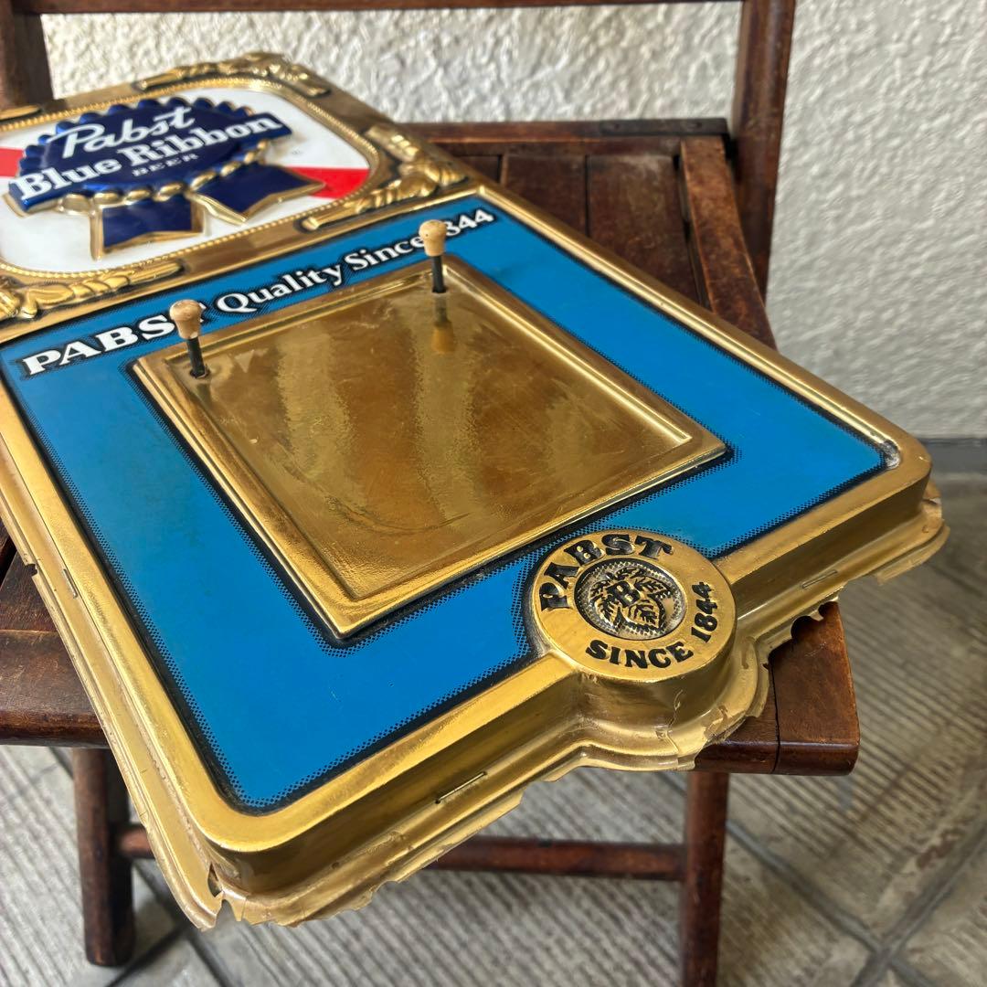 70s〜Pabst blue ribbonアメリカアンティークUSA看板Beer