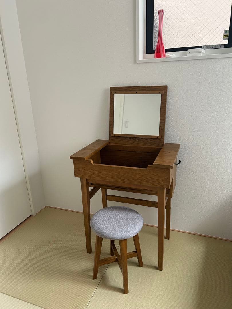 studio CLIP スタジオクリップ　ドレッサー　スツール　オーク材