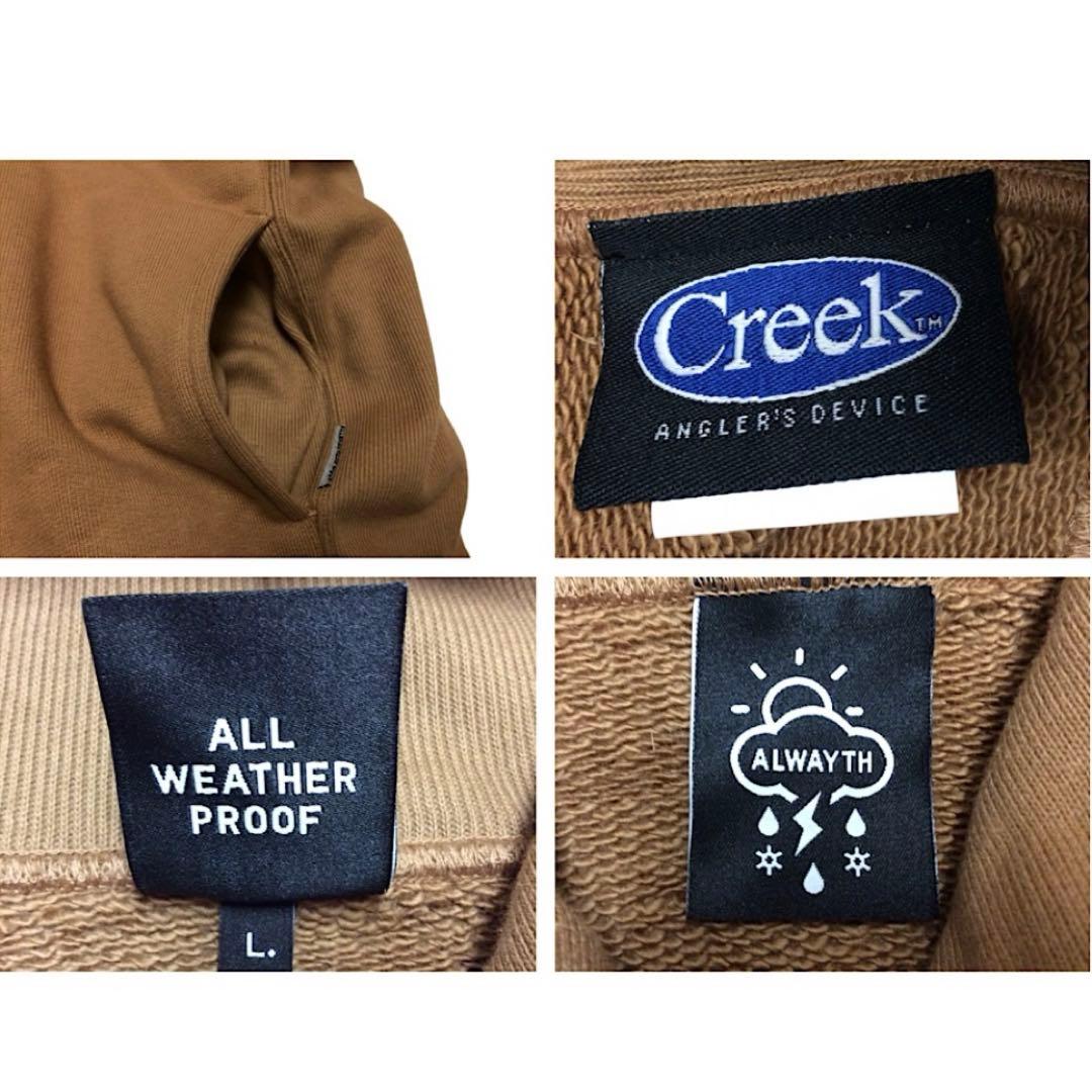 Creek Angler's Device パーカー　ブラウン　Lサイズ