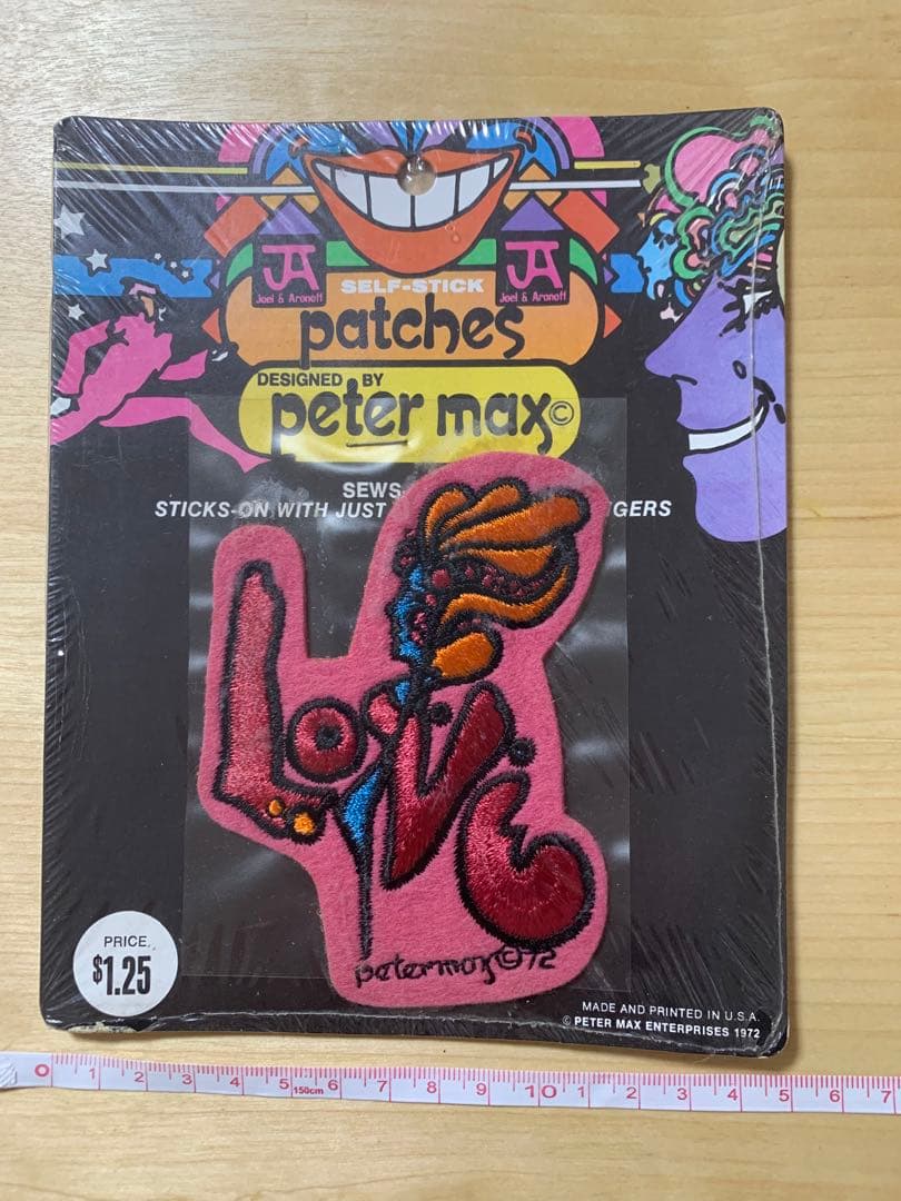 Peter Max ピーターマックス　LOVE ワッペン　USA製　ビンテージ