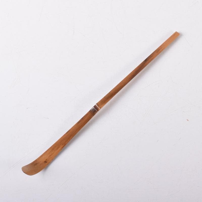 茶道具　淡完下削　茶杓　銘「若草」　三玄院　長谷川寛州書付　共筒共箱　V7303